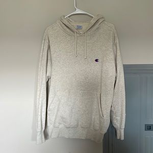 Champion Hoodie- Cream- Mens XL